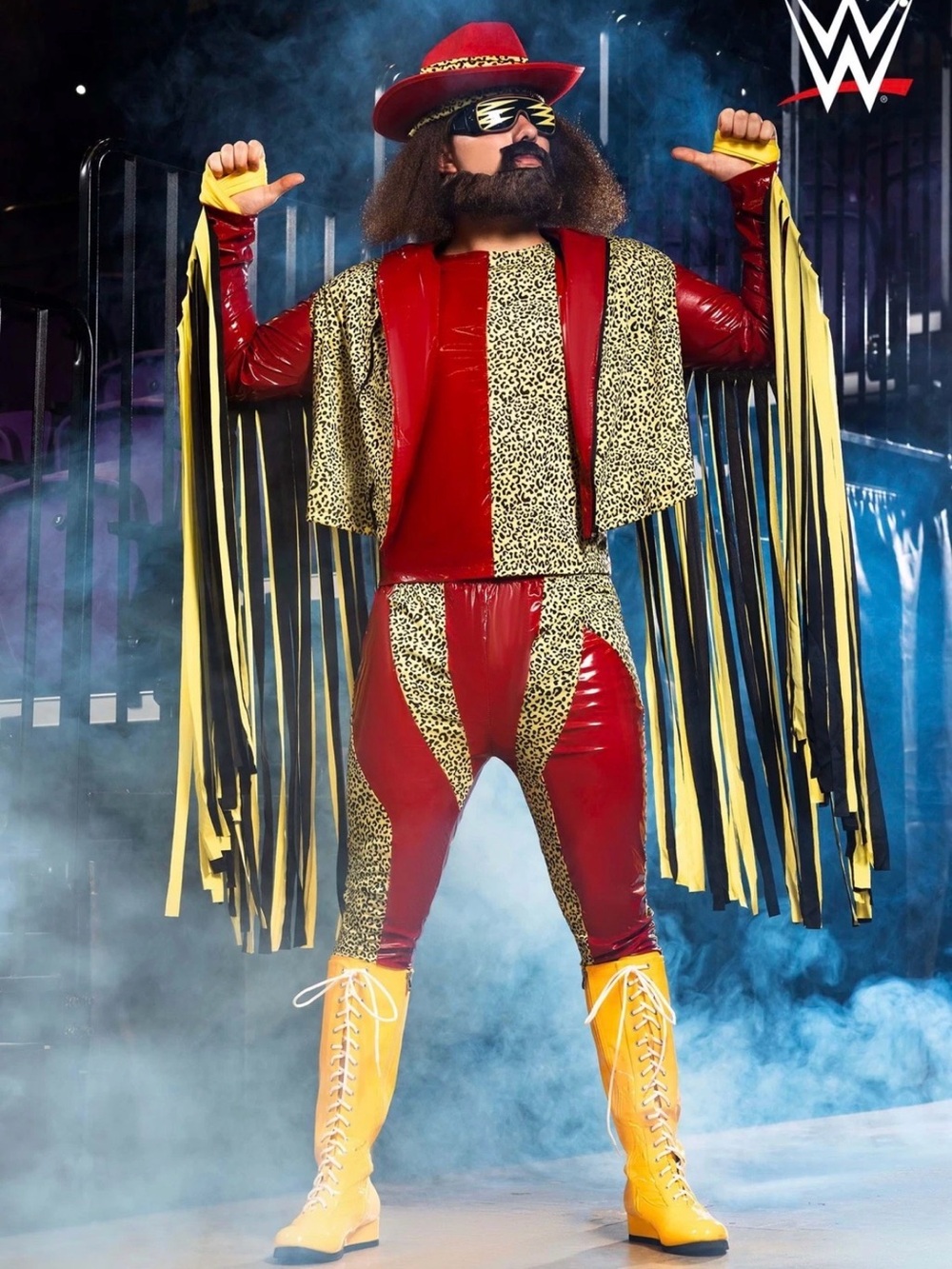 Macho Man Halloween Costumer for Men with Boots